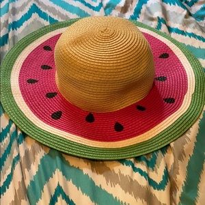 Watermelon sun hat. NEVER WORN!!!
